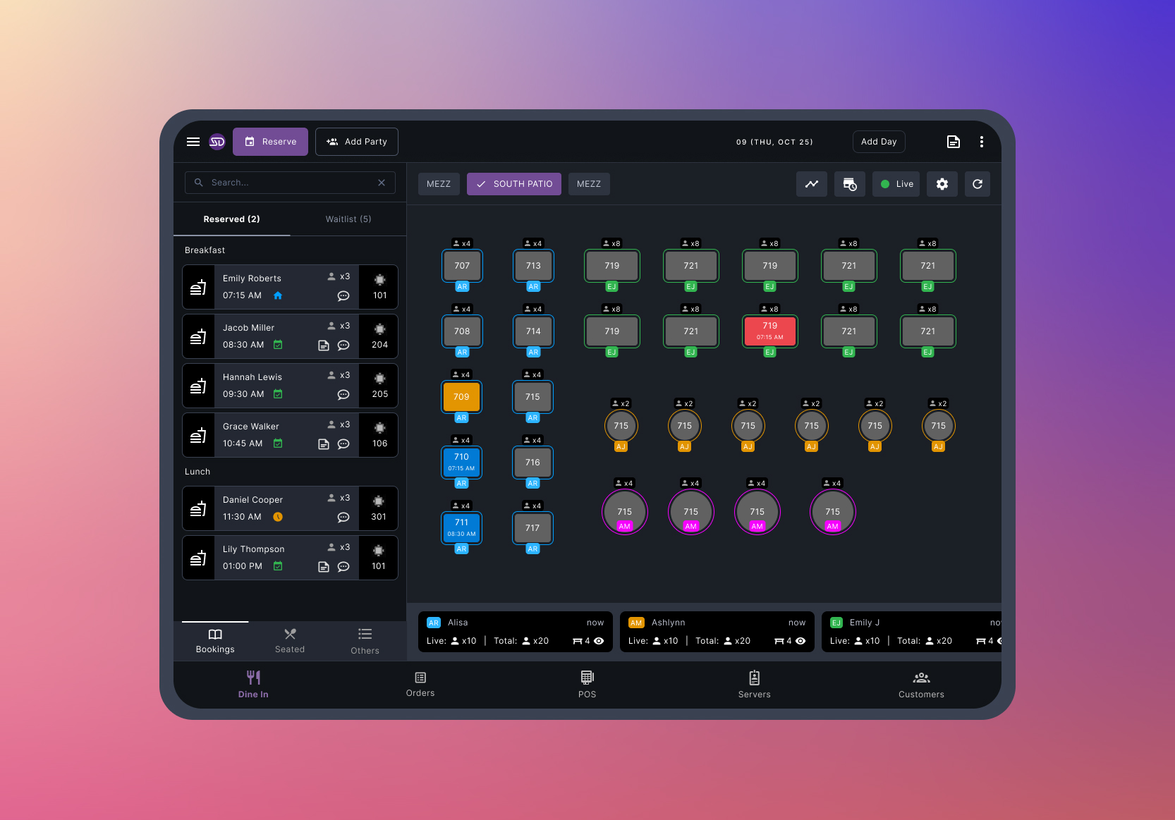 Front-of-house service in motion with Smart Dining